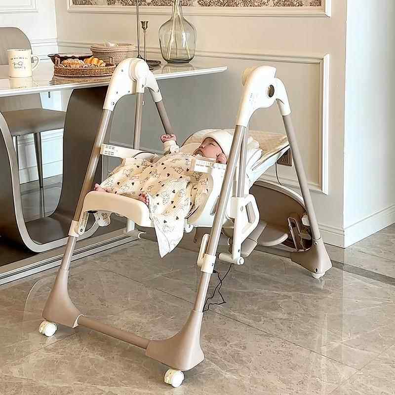 karmababy宝宝餐椅婴儿家用餐桌智能摇椅二合一多功能儿童学坐椅