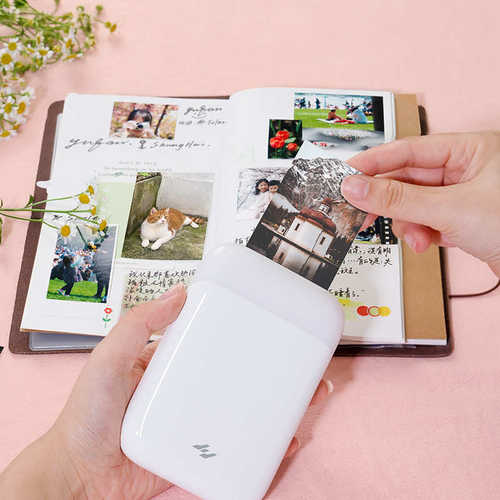 极印原装留声AR手机照片打印机3寸热敏背胶彩色相纸套装