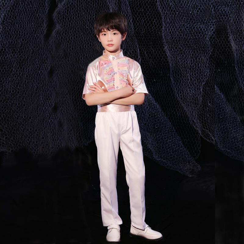 高档六一儿赛童合演出唱服中小学大生合唱团男女童诗歌朗诵比表演