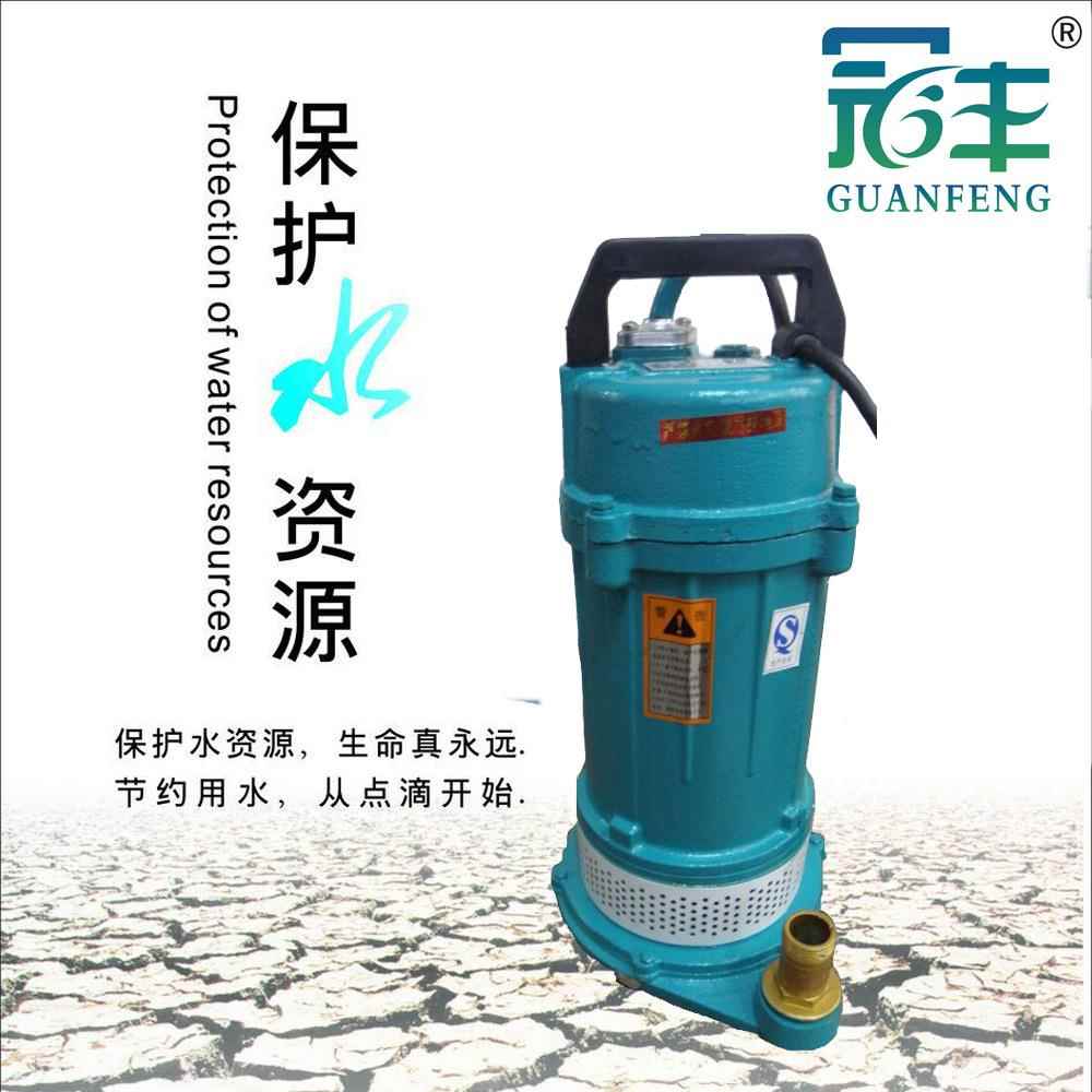 上海牌QDX10-18-1.1手提式小型潜水电泵 农田灌溉、养殖供水