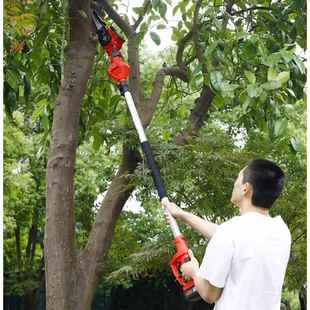 兴虎高枝电动修枝锯充电锂电锯加长伸缩杆果树修枝剪40v高空锯