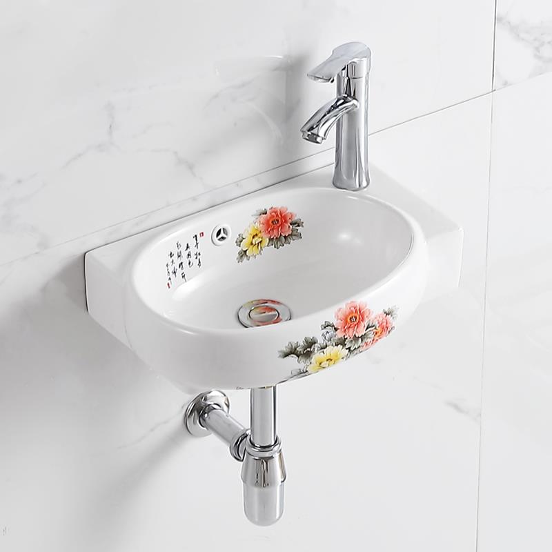 挂墙洗手盆小户型阳台用挂盆迷你家用洗脸单盆柜组合卫生间洗漱台