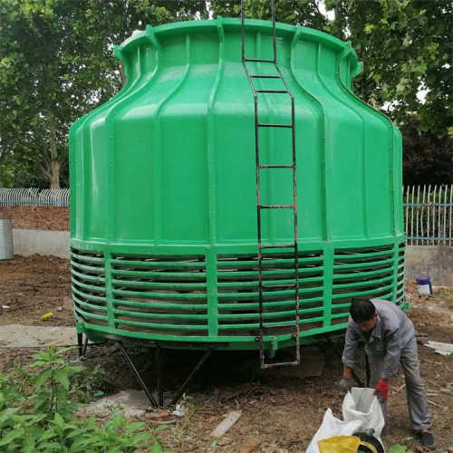 玻璃钢圆形冷却塔可定制规格工业快速降温冷却塔换热