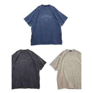 NAUTICA 24SS日系水洗做旧宽松短袖T恤男女1983贴布蜡染休闲半袖