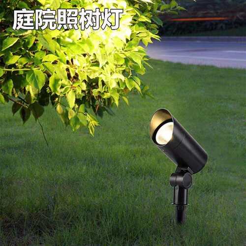 地插灯LED草坪射灯户外防水COB庭院景观照树射树插地灯绿化投光灯