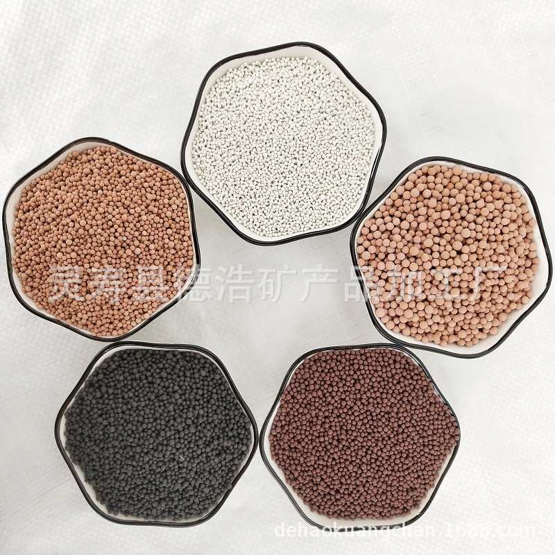 球填充彩色铺面花卉颗粒球黄土 陶瓷球红土坐垫 陶瓷球床垫麦饭石