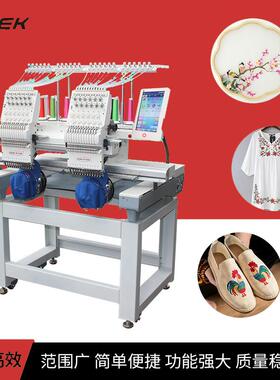 双头绣花机，帽绣成衣包包绣，全自动高速绣花机，大豪电控