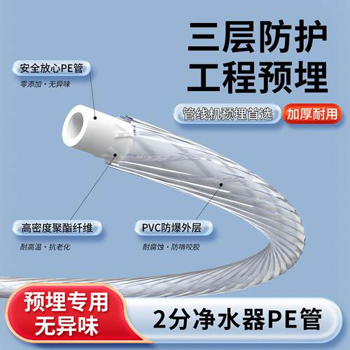 净水器预埋PE水管防爆加厚水管家用三层通用2分管线机通用配件