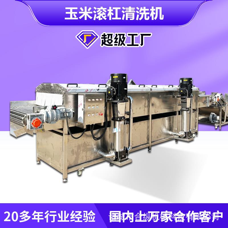 蔬气泡清洗机 米速冻玉RYM加工成套设备 米粒清洗机 玉米深玉果加图片