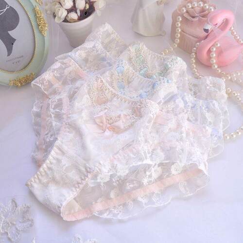 Long term transparent flying edge full lace princess