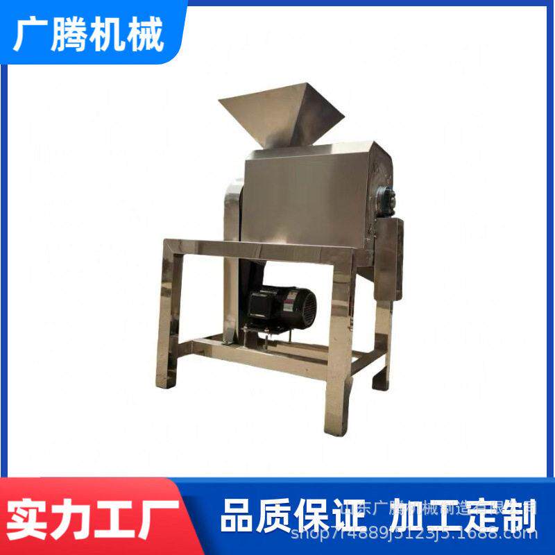 工业大吨位榴莲打浆机双道水果去核浆渣分离机不锈钢红枣打泥机