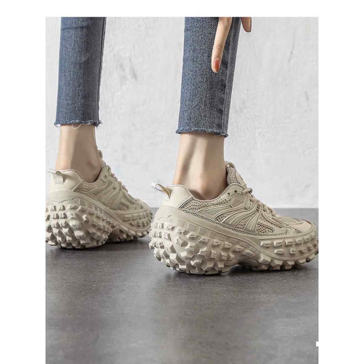 法国【设计师】搭配潜力芜限时髦 老爹鞋女新款轮胎鞋休闲增高