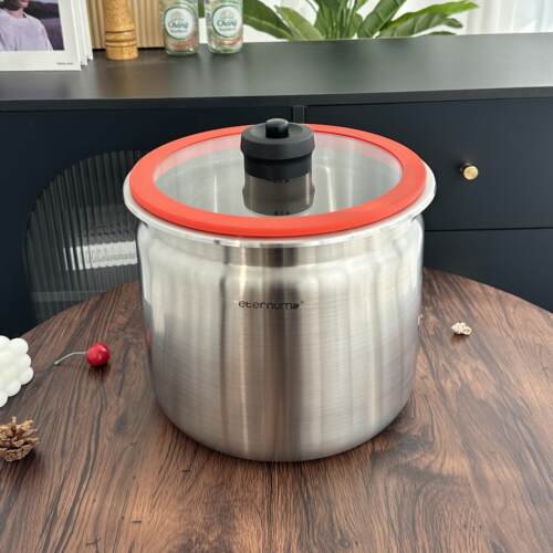 大容量18/10不锈钢密封米桶厨房储物桶面 面粉五谷杂粮咖啡豆保存