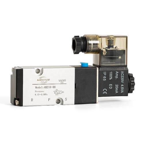 气动板式电磁阀二位五通4M210-08控制4M310-08/10换向AC220VDC24V