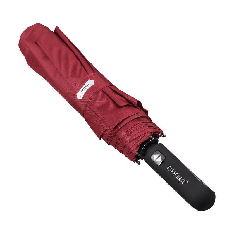 日本超大伞简约折叠雨伞女抗风加固收缩纯色商务自动伞男士晴雨伞