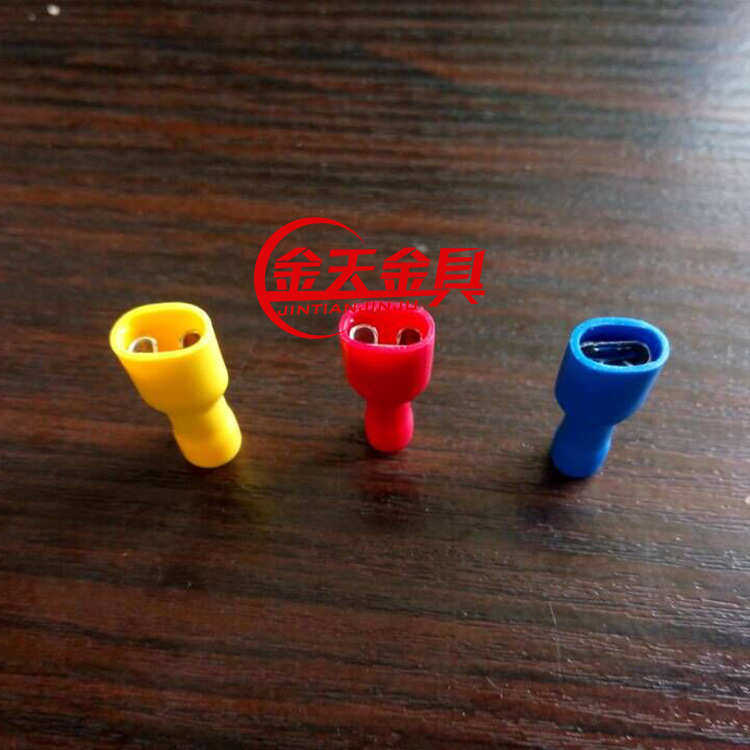 全绝缘端头端子冷压接线端头线耳 橡胶冷压绝缘接线端子g