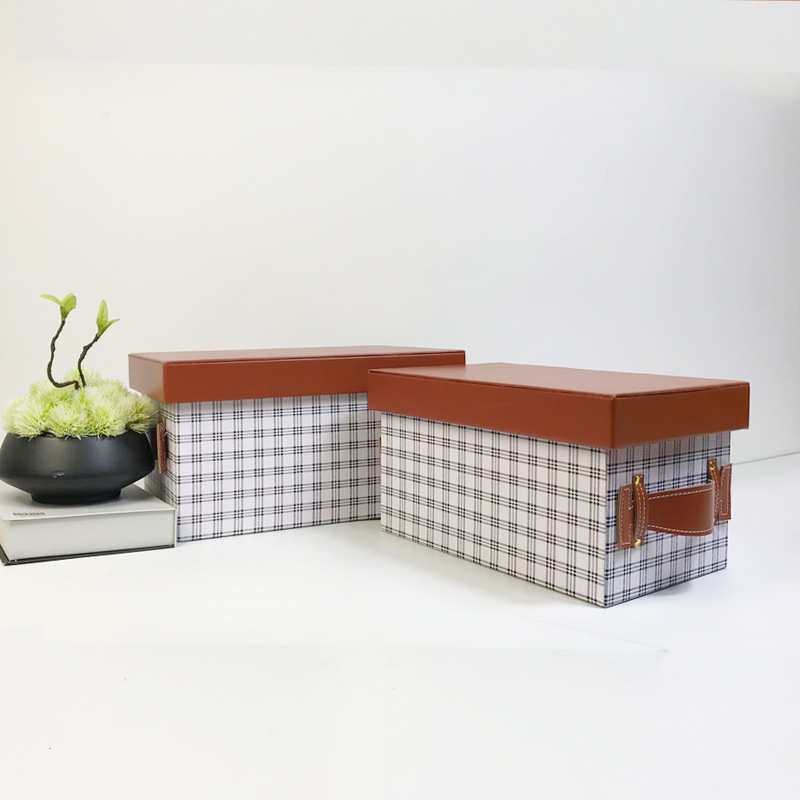 间女性摆件衣帽收纳展厅陈列办公室盒简约桌面帽子装软整理橱柜箱