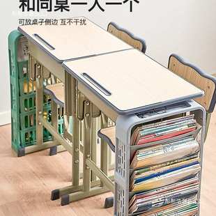 课桌收纳初高中生学生课室桌边书架装书文具置物架教室书立架