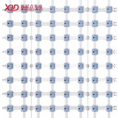LED网格屏H2020三灯P62.5防水柔性透明像素屏长供电智能网格屏