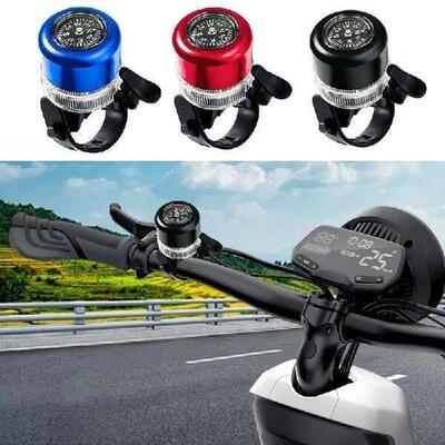 Mountain Bike Bell Bike Bell Horn Compass With Colorful LED