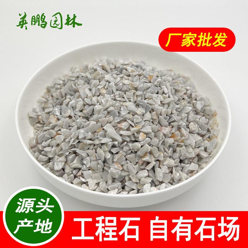 供应装饰造景灰色砾石福建水磨石骨料灰砾石楼盘装饰灰石子