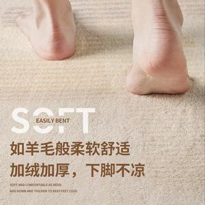 法式客厅地毯轻毯边感奢月色微凉高级现代侘寂风茶几北欧沙发家用