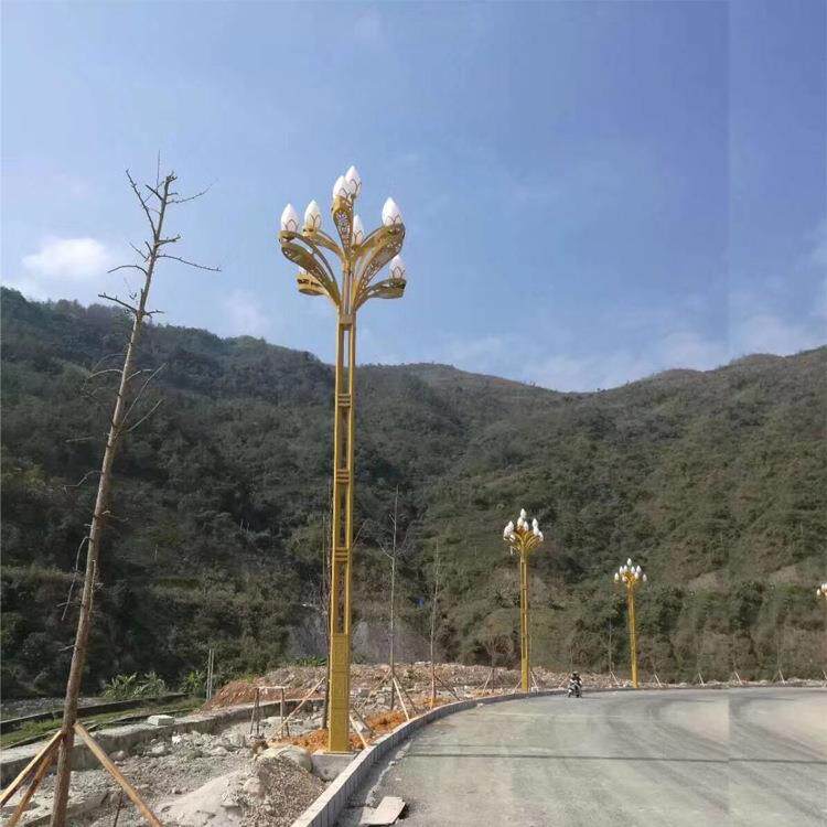 定制广场景观灯公园景区中华灯八叉5火中华玉兰灯10米路灯