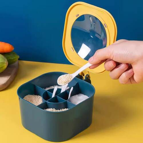 Multifunctional Kitchen Seasoning Box Home Set, Integrated C