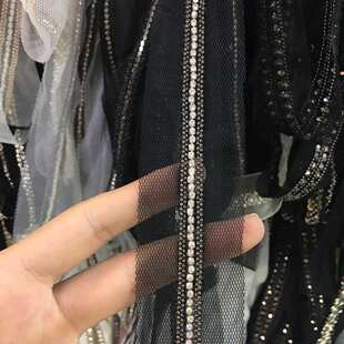 厂家现货批发价格优惠 铜链织带花边 品质保证 网纱钻石链条花边