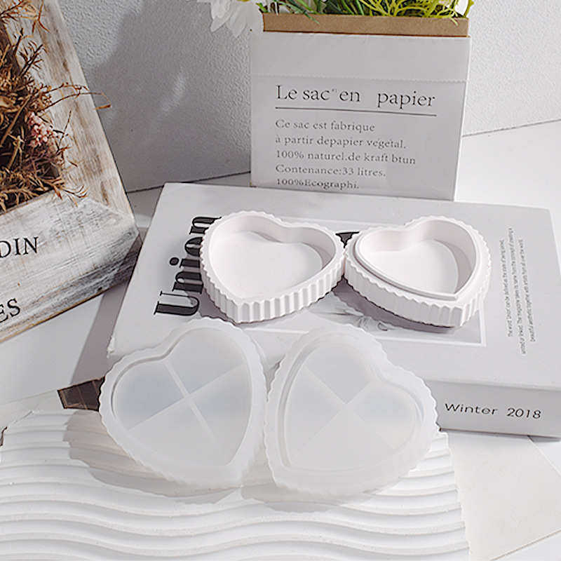 条纹爱心收纳盒硅胶模具 diy石膏碟子心形托盘首饰盒滴胶模具,厨房/烹饪用具,烘焙模具,淘宝优惠券,粉丝福利购,淘宝优惠卷