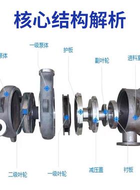 压滤入料泵ZJE机给/SY矿A洗煤厂洗沙料增压ABM泵用耐磨杂质过滤泵