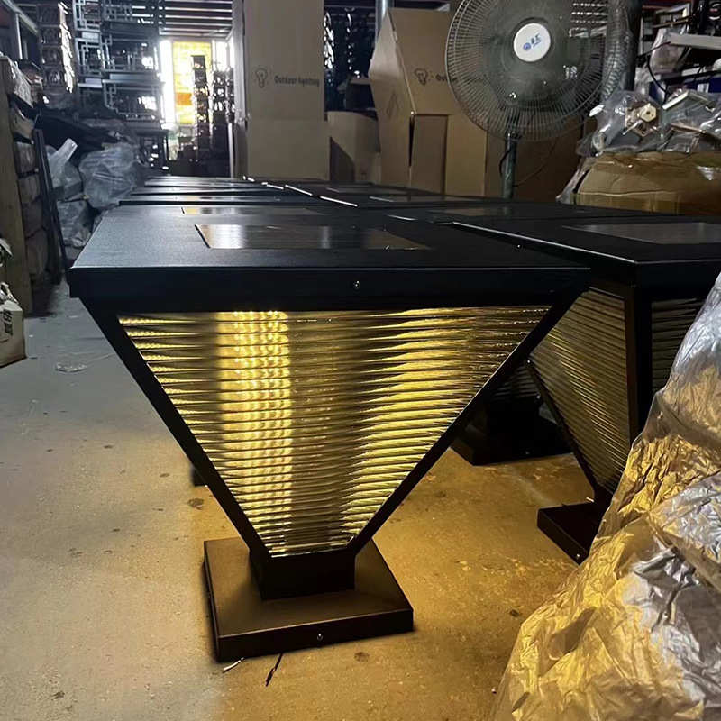 新中式太阳能壁灯LED两用庭院灯围墙柱子灯户外防水壁灯 家用照明