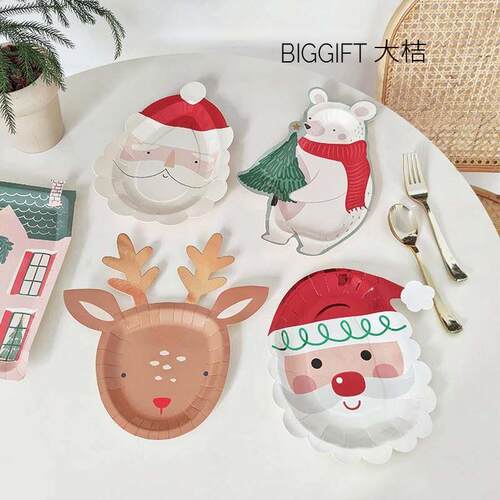 Christmas themed party paper plates disposable paper cups de