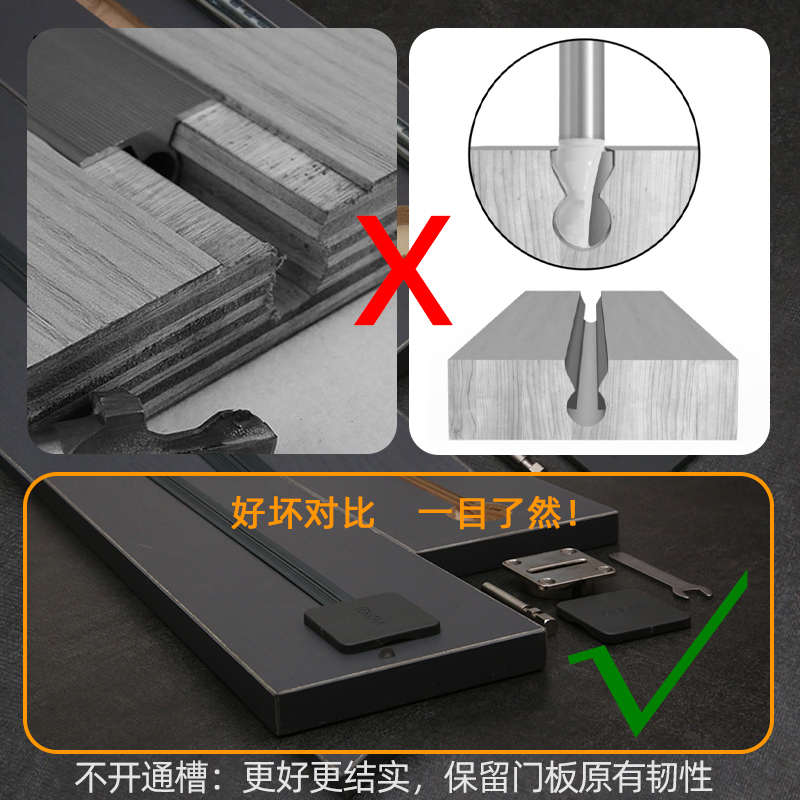 碳钢柜门拉直器橱柜衣柜门防变形拉直器门板拉紧收紧压条调节效果