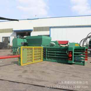 全自动废纸液压打包机卧式编织袋易拉罐废品压缩机纸箱液压打包机