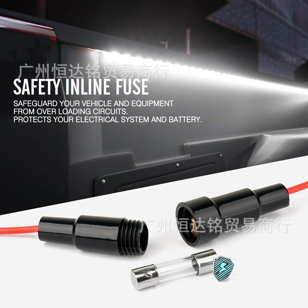 皮卡车厢照明灯车箱一拖三带开关灯条LED高亮白色汽车氛围装饰灯