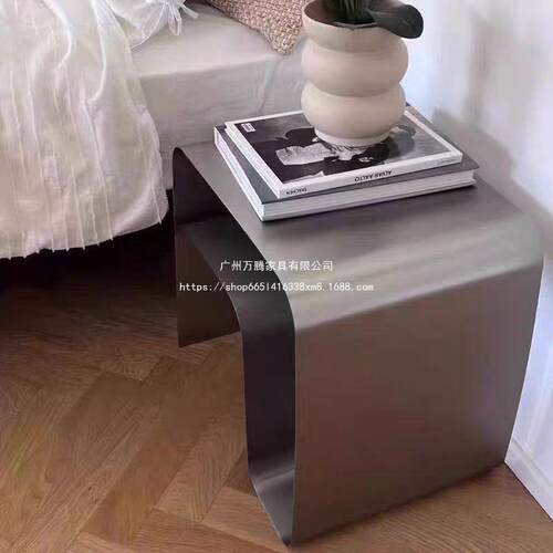 万边几中古极简不钢床锈头柜边几一体成腾型包咨询客服置物柜轻奢