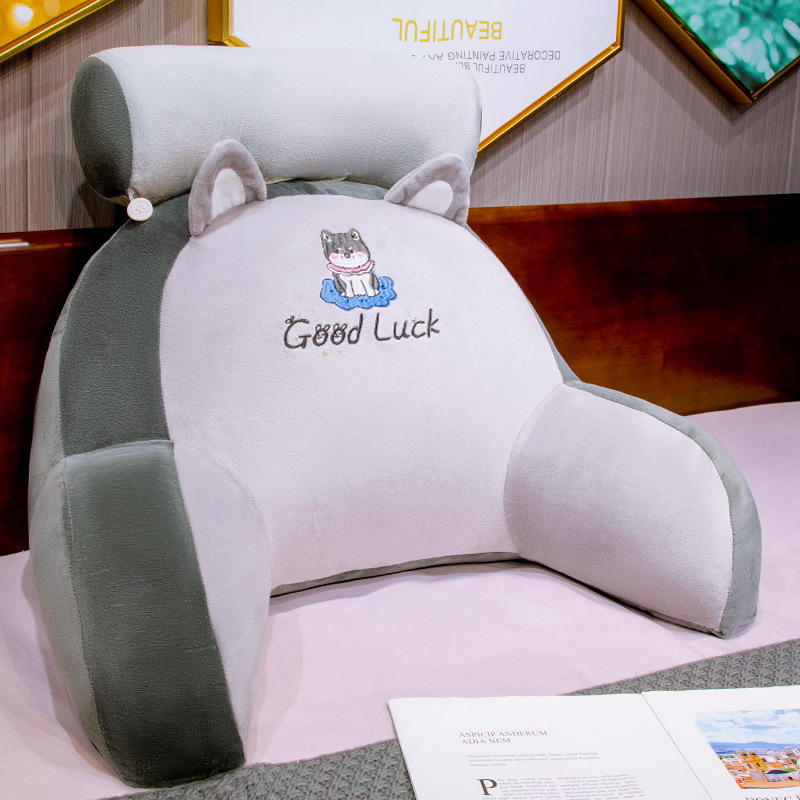 豆豆乳胶靠枕床头靠垫软包抱枕被