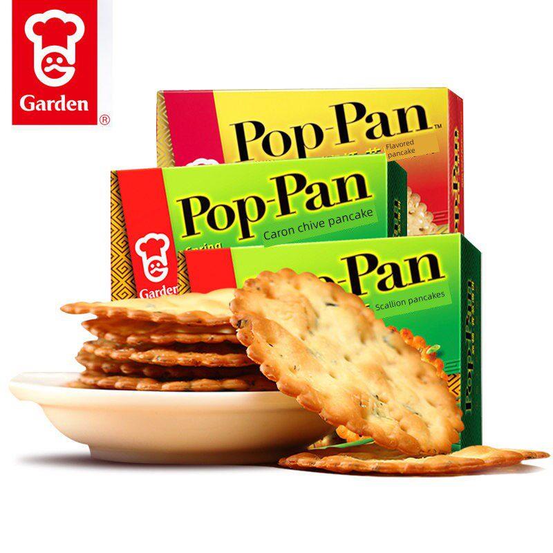 花园花园韭菜煎饼Pop-Pan咸脆饼干早餐下午茶小吃