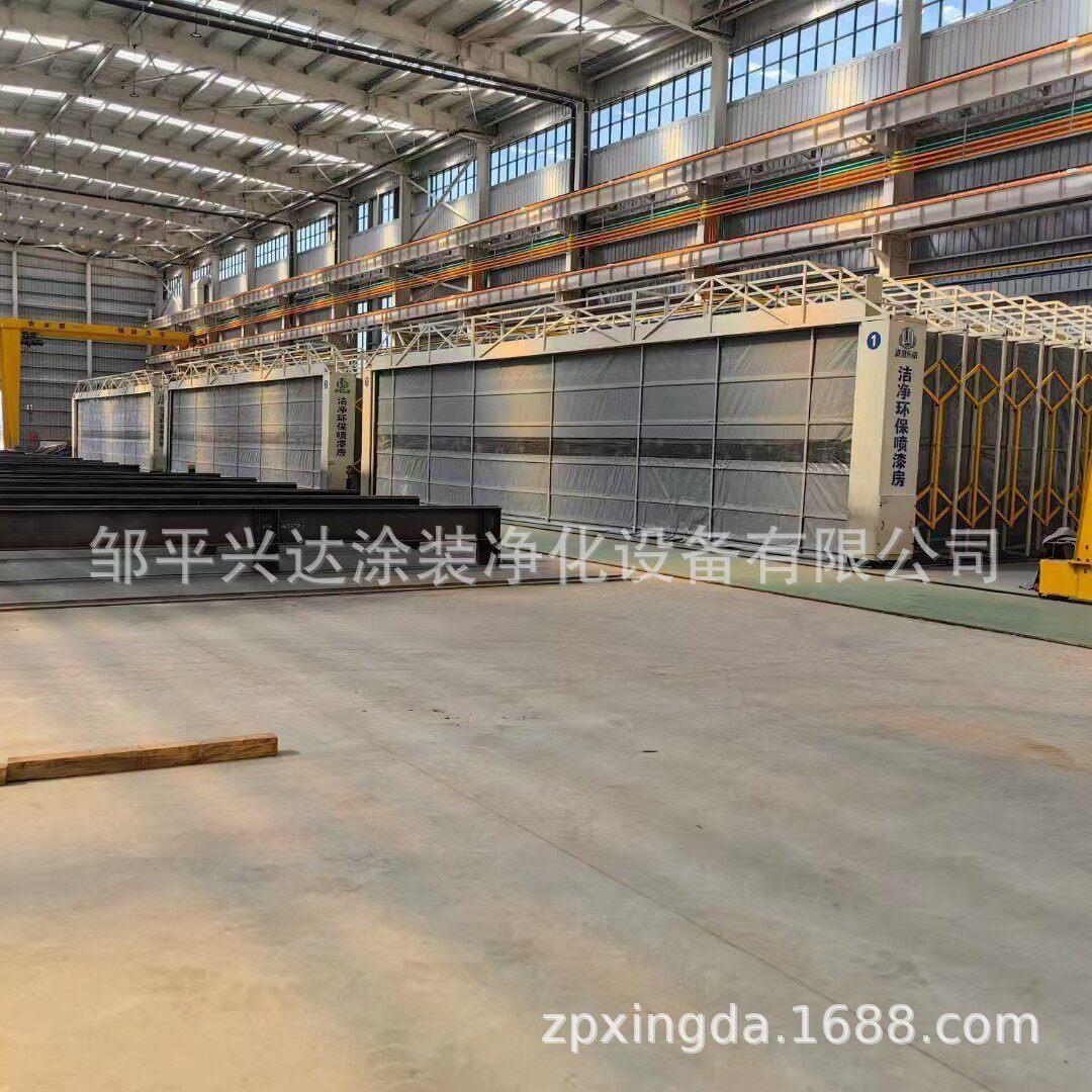 移动式伸缩喷漆房大型喷烤漆房电动家具喷烤漆房打磨房环保喷漆房