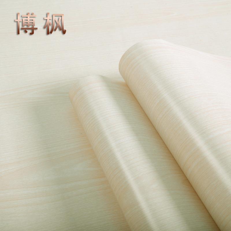 薄款pvc木纹自粘膜墙纸卧室展柜木板宿舍柜子衣柜家具翻新装饰膜