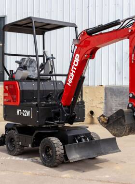 HT22液压先导挖掘机 破碎锤螺旋钻耙子松土器小挖机 Excavator