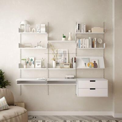 壁挂多层挂墙书架vitsoe606金属置物架收纳架墙上系统轨道组合