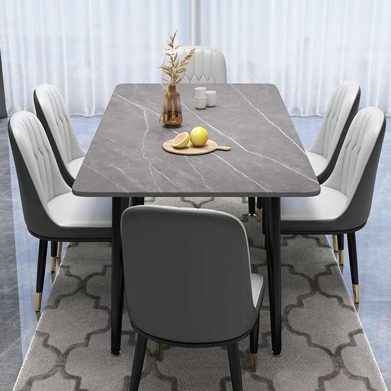 香丽华庭意式岩板餐桌餐椅组合现代简约家用小户型方桌轻奢4/6人