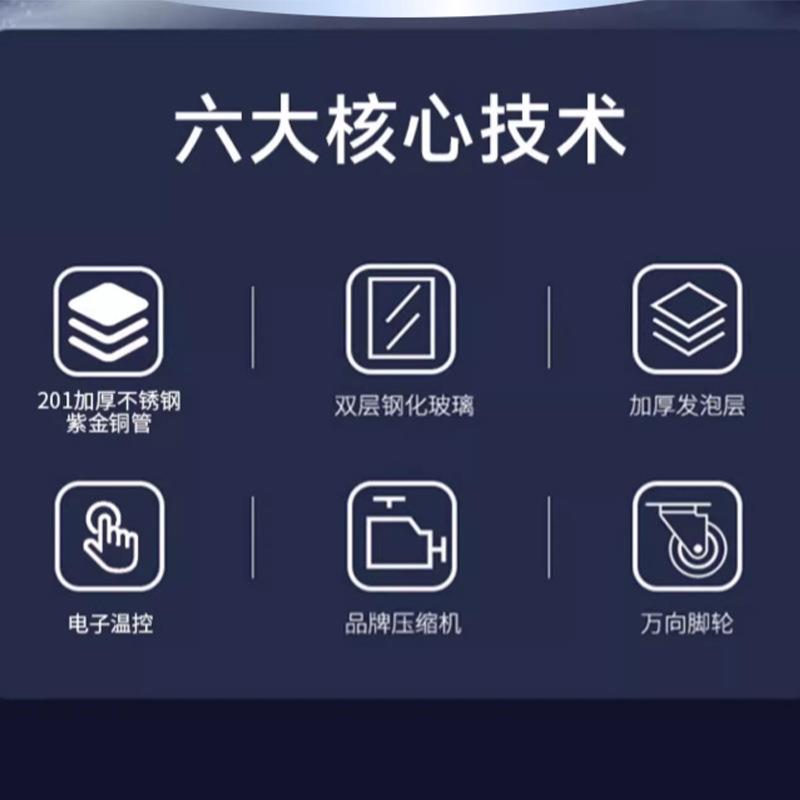 史蒂芬Stevison 双门展示柜冷藏保鲜柜立式冰柜饮料柜 LF-660M