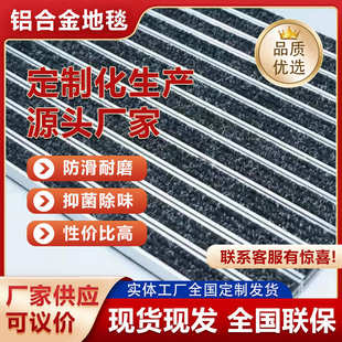 嵌入式铝合金防尘地垫刮泥地垫酒店银行进门厅入口除尘擦脚地毯
