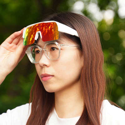MTETEM骑行偏光变色眼镜近视眼镜套镜大框墨镜户外防风护目镜男女