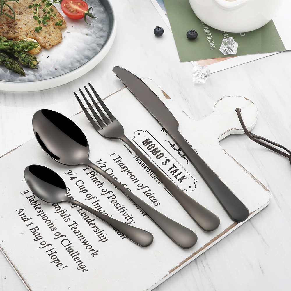 1010不锈钢西餐餐具四组件24件套餐刀餐勺餐叉茶勺套装