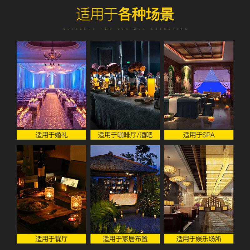 跨境LED电子蜡烛灯摇摆晃动仿真假蜡烛酒吧婚庆餐厅引路照明