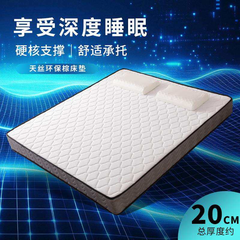 厂家直销床垫软硬适中120/150180cm加厚20cm椰棕弹簧棕垫高密度